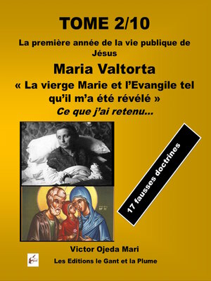 cover image of TOME 2 « La vierge Marie et l'Evangile tel qu'il m'a été révélé »  de Maria Valtorta